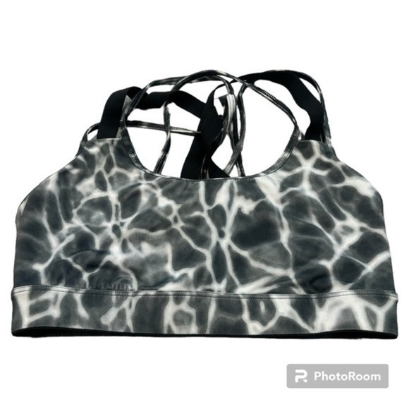 Victorias Secret Sport Bra - Water / Tie Dye Pattern Criss Cross Back - Picture 1 of 3